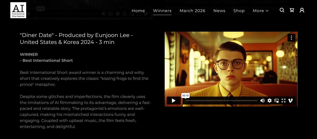 AI International Film Festival — Best International Short